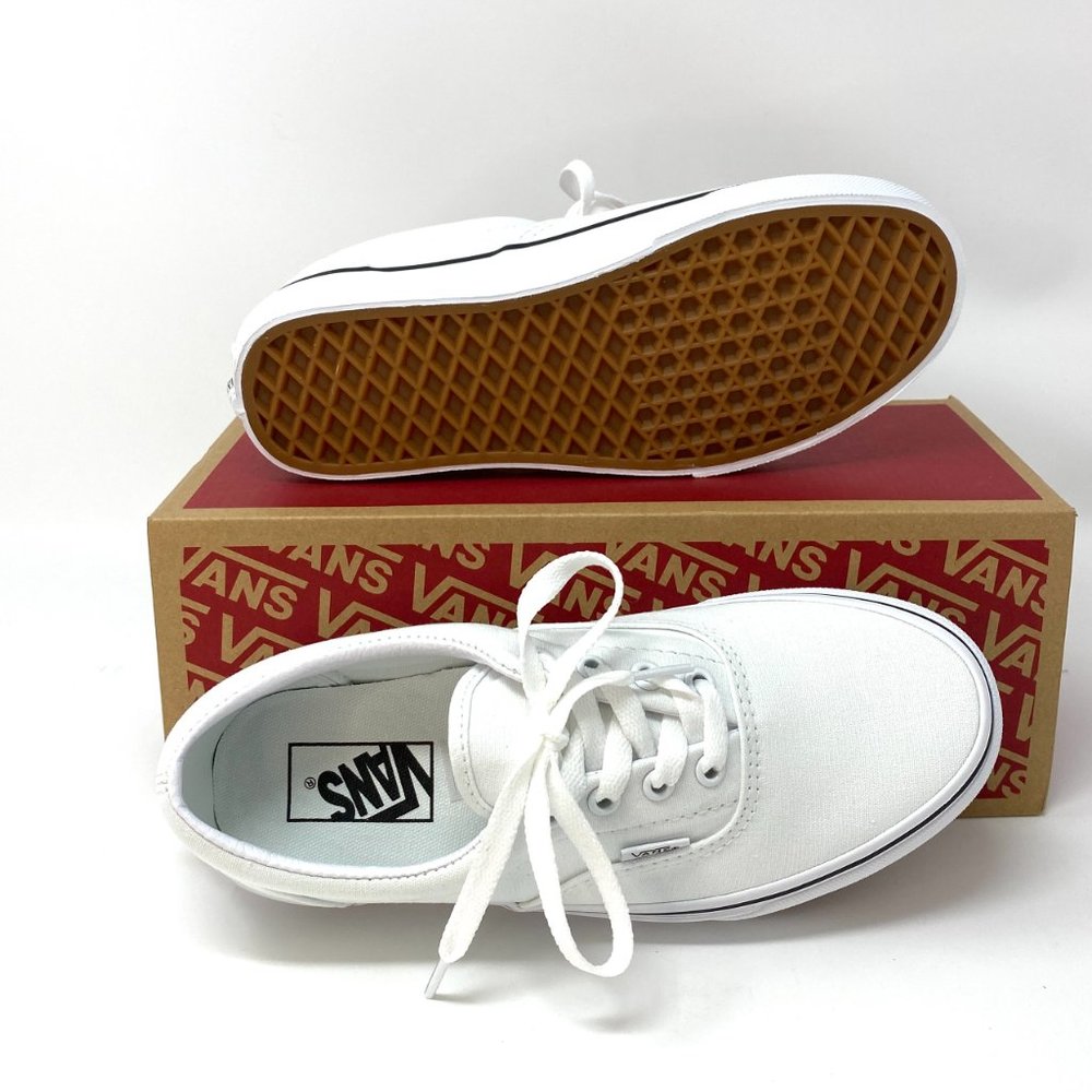 🍃March Sale🍃 VANS Era True White Canvas Men's Sneakers Size 12 VN000EWZW00 - Picture 3 of 9
